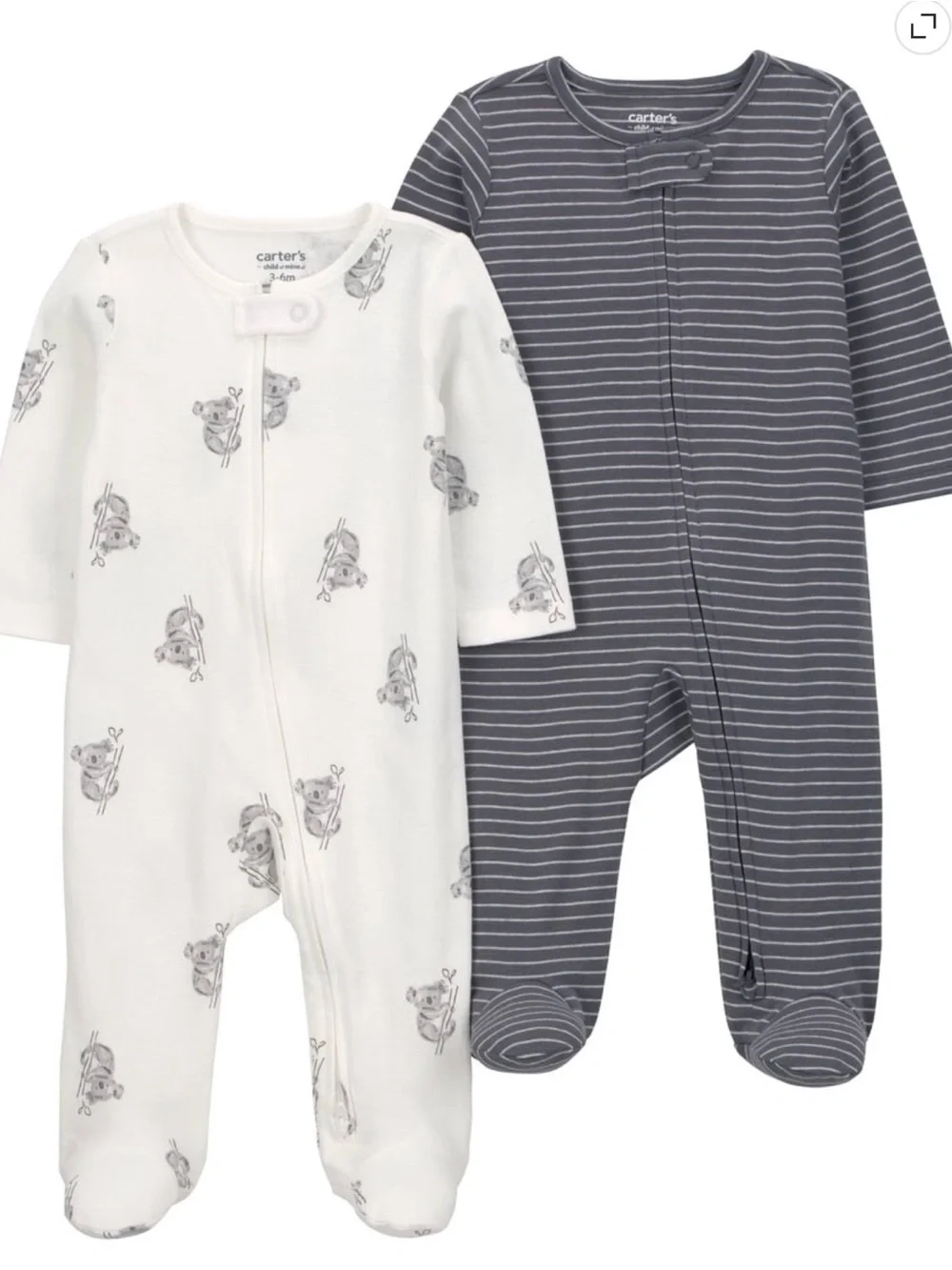 NWT - Carter's - Sleep 'n Play, 2-Pack - 0-3M